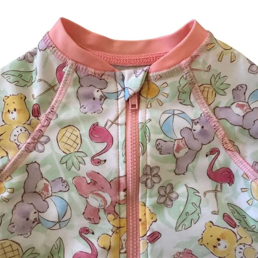 Care Bears One Piece Long Sleeves Swimsuit UPF 50+ Size 6/9 Months